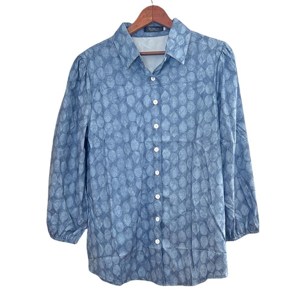 Basico Lightweight Collared Button Down Shirt - Picture 2 of 7
